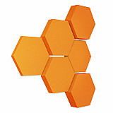 Edition &quote;LOFT&quote; Honeycomb - 6 absorbers made of Basotect ® - Colour: Juice