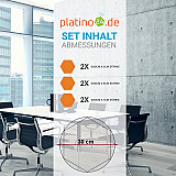 Edition &quote;LOFT&quote; Honeycomb - 6 Absorber aus Basotect ® - Farbe: Juice