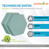 Edition &quote;LOFT&quote; Honeycomb - 6 Absorber aus Basotect ® - Farbe: Ocean