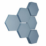 Edition &quote;LOFT&quote; Honeycomb - 6 absorbers made of Basotect ® - Colour: Scandic