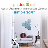 Edition &quote;LOFT&quote; Honeycomb - 6 absorbers made of Basotect ® - Colour: Maritim
