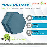 Edition &quote;LOFT&quote; Honeycomb - 6 absorbers made of Basotect ® - Colour: Maritim