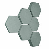 Edition &quote;LOFT&quote; Honeycomb - 6 absorbers made of Basotect ® - Colour: Denim