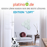 Edition &quote;LOFT&quote; Honeycomb - 6 Absorber aus Basotect ® - Farbe: Aqua