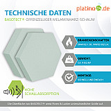 Edition &quote;LOFT&quote; Honeycomb - 6 Absorber aus Basotect ® - Farbe: Aqua