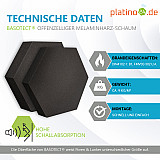 Edition &quote;LOFT&quote; Honeycomb - 6 absorbers made of Basotect ® - Colour: Anthracite