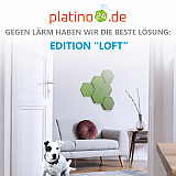 Edition &quote;LOFT&quote; Honeycomb - 6 Absorber aus Basotect ® - Farbe: Kermit