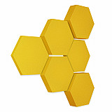 Edition &quote;LOFT&quote; Honeycomb - 6 absorbers made of Basotect ® - Colour: Bibo