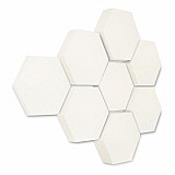 Edition &quote;LOFT&quote; Honeycomb - 8 Absorber aus Basotect ® - Farbe: Snow