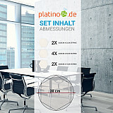 Edition &quote;LOFT&quote; Honeycomb - 8 Absorber aus Basotect ® - Farbe: Snow