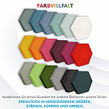 Edition &quote;LOFT&quote; Honeycomb - 8 Absorber aus Basotect ® - Farbe: Snow