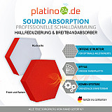 Edition &quote;LOFT&quote; Honeycomb - 8 absorbers made of Basotect ® - Colour: Red Pepper
