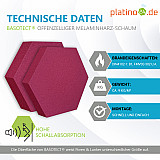 Edition &quote;LOFT&quote; Honeycomb - 8 absorbers made of Basotect ® - Colour: Crimson