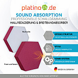 Edition &quote;LOFT&quote; Honeycomb - 8 absorbers made of Basotect ® - Colour: Crimson