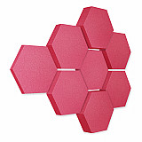 Edition &quote;LOFT&quote; Honeycomb - 8 Absorber aus Basotect ® - Farbe: Magenta