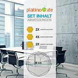 Edition &quote;LOFT&quote; Honeycomb - 8 absorbers made of Basotect ® - Colour: Bibo