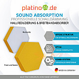 Edition &quote;LOFT&quote; Honeycomb - 8 absorbers made of Basotect ® - Colour: Bibo