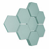 Edition &quote;LOFT&quote; Honeycomb - 8 absorbers made of Basotect ® - Colour: Ocean