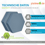 Edition &quote;LOFT&quote; Honeycomb - 8 Absorber aus Basotect ® - Farbe: Scandic