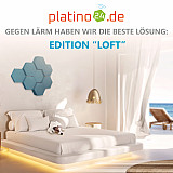 Edition &quote;LOFT&quote; Honeycomb - 8 absorbers made of Basotect ® - Colour: Maritim