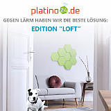 Edition &quote;LOFT&quote; Honeycomb - 8 Absorber aus Basotect ® - Farbe: Lime