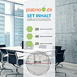 Edition &quote;LOFT&quote; Honeycomb - 8 Absorber aus Basotect ® - Farbe: Lime