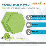 Edition &quote;LOFT&quote; Honeycomb - 8 Absorber aus Basotect ® - Farbe: Lime