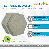 Edition &quote;LOFT&quote; Honeycomb - 8 absorbers made of Basotect ® - Colour: Concrete