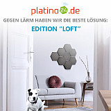 Edition &quote;LOFT&quote; Honeycomb - 8 Absorber aus Basotect ® - Farbe: Anthracite