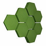 Edition &quote;LOFT&quote; Honeycomb - 8 absorbers made of Basotect ® - Colour: Kermit