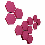 Edition "e;LOFT"e; Honeycomb - 12 Absorber aus Basotect ® - Farbe: Crimson Edition "e;LOFT"e; Honeycomb - 12 Absorber aus Basotect ® - Farbe: Crimson