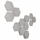 Edition "e;LOFT"e; Honeycomb - 12 Absorber aus Basotect ® - Farbe: Platinum Edition "e;LOFT"e; Honeycomb - 12 Absorber aus Basotect ® - Farbe: Platinum