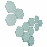 Edition &quote;LOFT&quote; Honeycomb - 12 absorbers made of Basotect ® - Colour: Ocean