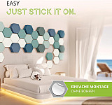 Edition &quote;LOFT&quote; Honeycomb - 12 absorbers made of Basotect ® - Colour: Scandic