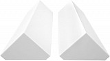 Bass Trap corner absorber 2x white Acoustic insulation made of Basotect B 20.5x20.5x23.5x100 cm each