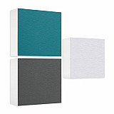 Sound absorber made of Basotect ® G+ / 3x shelf insert suitable for example for IKEA KALLAX or EXPEDIT - Set 08