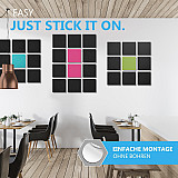 Wall objects squares 12-pcs. sound insulation made of Basotect ® G+ / sound absorber - elements - Set 3