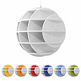 „SATELLITE“ 3D-Akustik-Objekt Kugel LIGHT GREY für optimale Raumakustik, INNOVATIVES DESIGN / DM: 58 cm