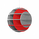 &quote;SATELLITE&quote; 3D acoustic object sphere SILVER GREY for optimal room acoustics, INNOVATIVE DESIGN / DM: 40 cm