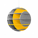 &quote;SATELLITE&quote; 3D acoustic object sphere SILVER GREY for optimal room acoustics, INNOVATIVE DESIGN / DM: 40 cm