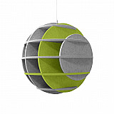 &quote;SATELLITE&quote; 3D acoustic object sphere SILVER GREY for optimal room acoustics, INNOVATIVE DESIGN / DM: 40 cm