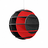 &quote;SATELLITE&quote; 3D acoustic object sphere ANTHRACITE for optimal room acoustics, INNOVATIVE DESIGN / DM: 40 cm