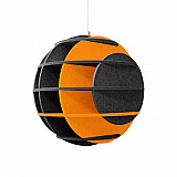 &quote;SATELLITE&quote; 3D acoustic object sphere ANTHRACITE for optimal room acoustics, INNOVATIVE DESIGN / DM: 40 cm