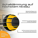 &quote;SATELLITE&quote; 3D acoustic object sphere ANTHRACITE for optimal room acoustics, INNOVATIVE DESIGN / DM: 40 cm