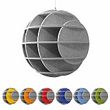 "e;SATELLITE"e; 3D acoustic object sphere SILVER GREY for optimal room acoustics, INNOVATIVE DESIGN / DM: 58 cm "e;SATELLITE"e; 3D acoustic object sphere SILVER GREY for optimal room acoustics, INNOVATIVE DESIGN / DM: 58 cm