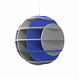 &quote;SATELLITE&quote; 3D acoustic object sphere SILVER GREY for optimal room acoustics, INNOVATIVE DESIGN / DM: 58 cm