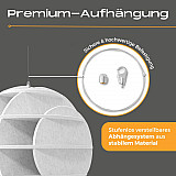 &quote;SATELLITE&quote; 3D acoustic object sphere SILVER GREY for optimal room acoustics, INNOVATIVE DESIGN / DM: 58 cm