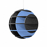 &quote;SATELLITE&quote; 3D acoustic object sphere ANTHRACITE for optimal room acoustics, INNOVATIVE DESIGN / DM: 58 cm