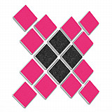 Wandbild Quadrate 16-tlg. Schalldämmung aus Basotect ® G+ / Schallabsorber - Elemente - Set 36 Wandbild Quadrate 16-tlg. Schalldämmung aus Basotect ® G+ / Schallabsorber - Elemente - Set 36