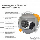 &quote;SATELLITE&quote; 3D acoustic object sphere MONO for optimal room acoustics, INNOVATIVE DESIGN / DM: 58 cm